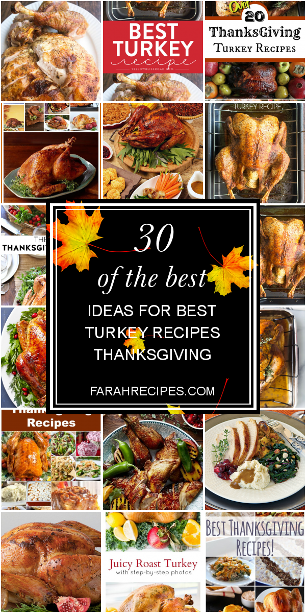 The Top 30 Ideas About Turkey Recipes For Thanksgiving Dinner - Most ...